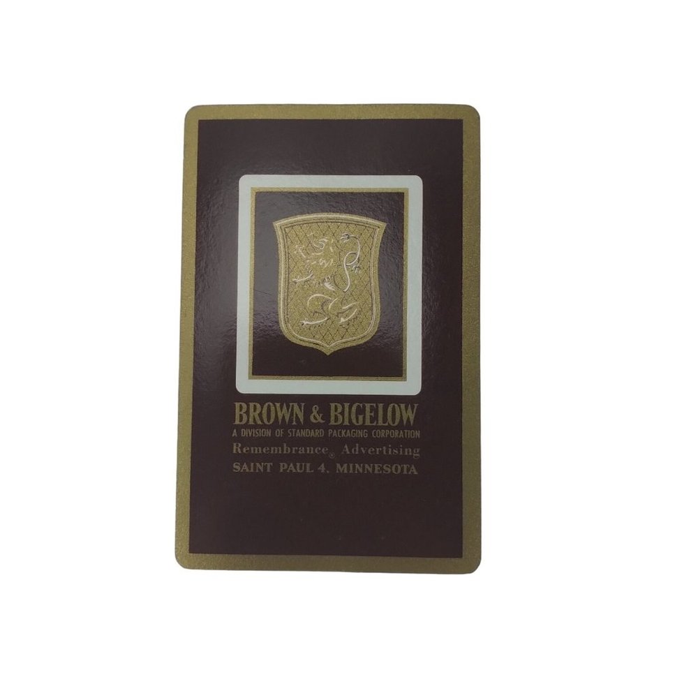 Brown & Bigelow St Paul MN Standard Packaging Deck Of Playing Cards Vintage
